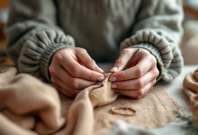 image of sewing class in session